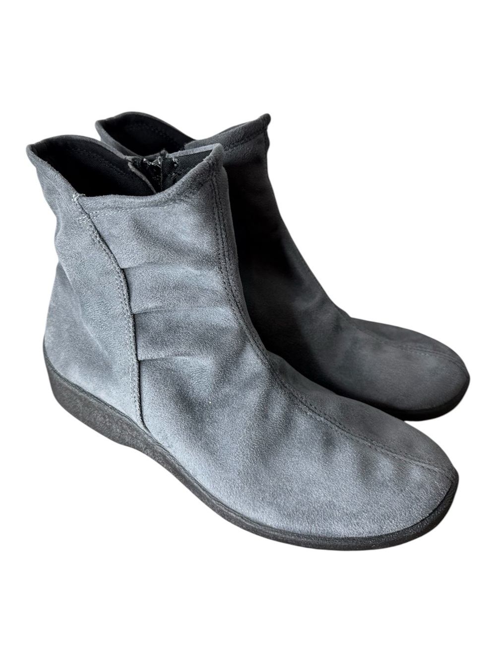 ARCOPEDICO Grey Lytech Ankle Booties Boots Zipper Vegan Orthopedic 38 US 7 / 7.5